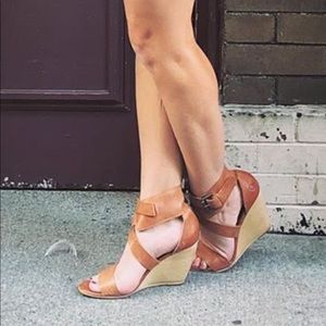 Brown Bronx Wedge Heels